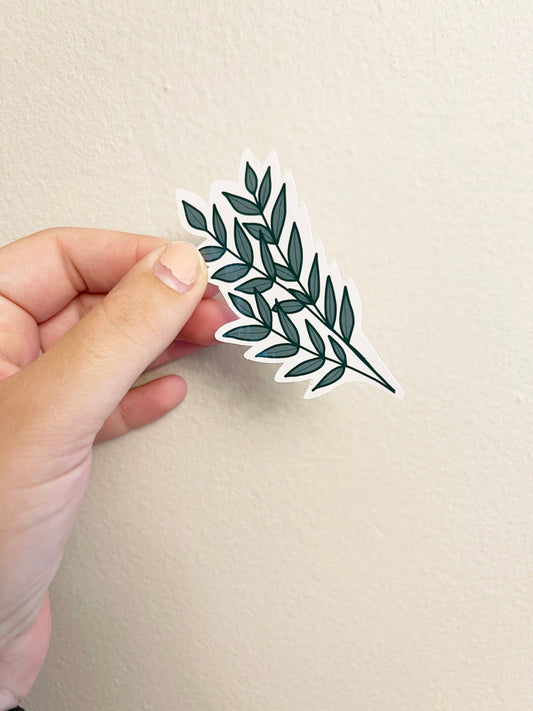 illustrative palm leaf sticker