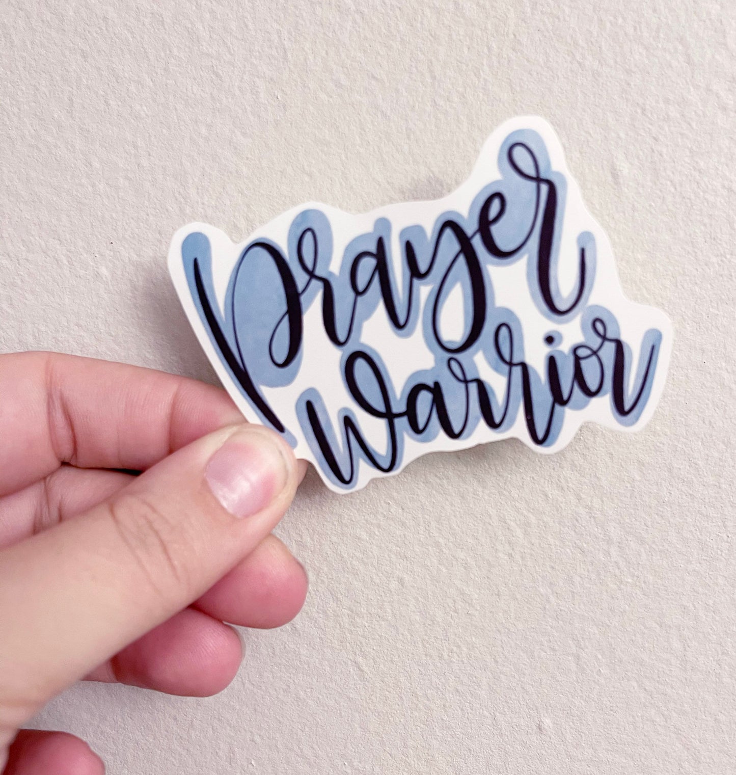 Prayer Warrior Sticker, Vinyl Sticker Decal, Prayer Sticker, Gift