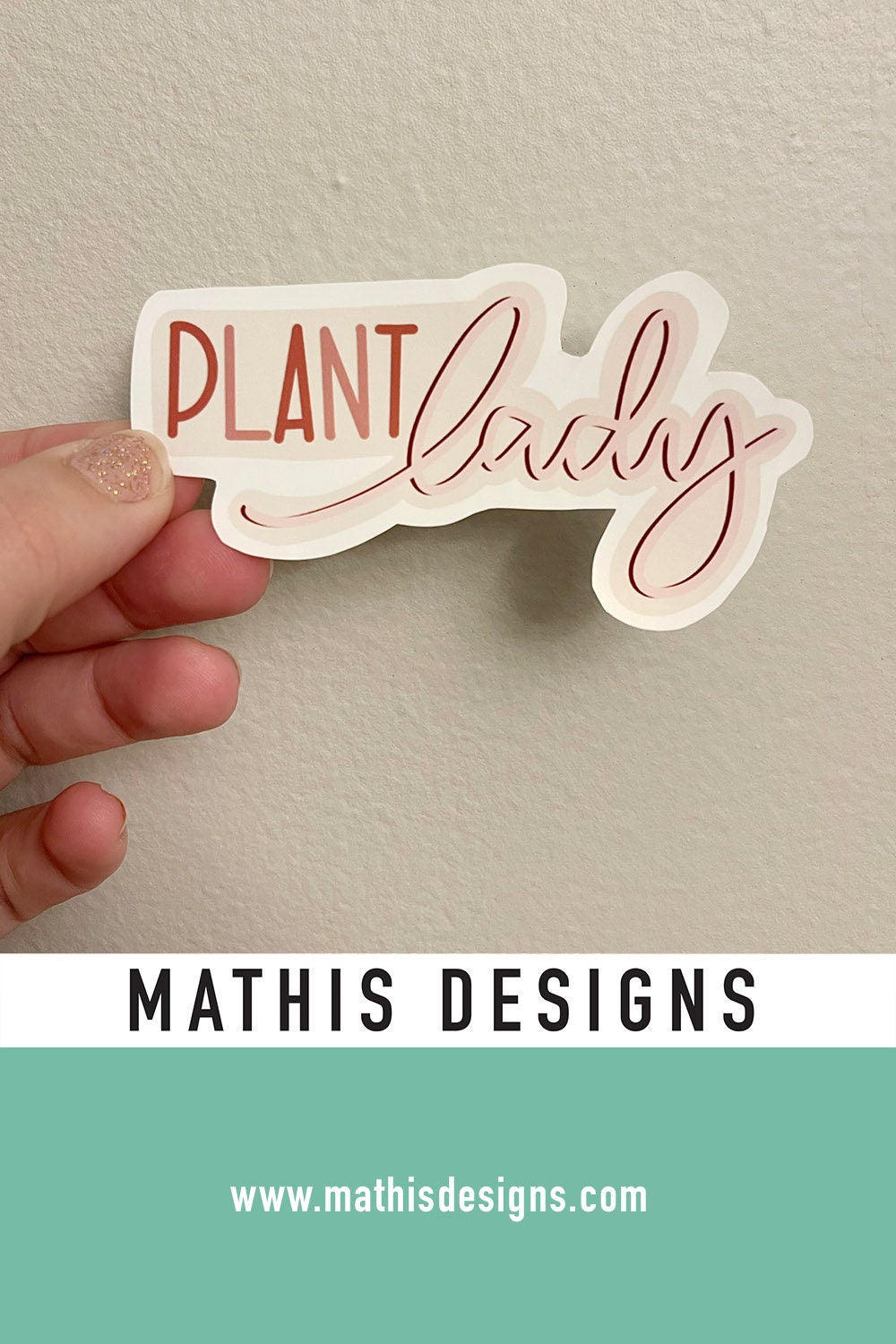 Plant Lady Vinyl Sticker, Gift