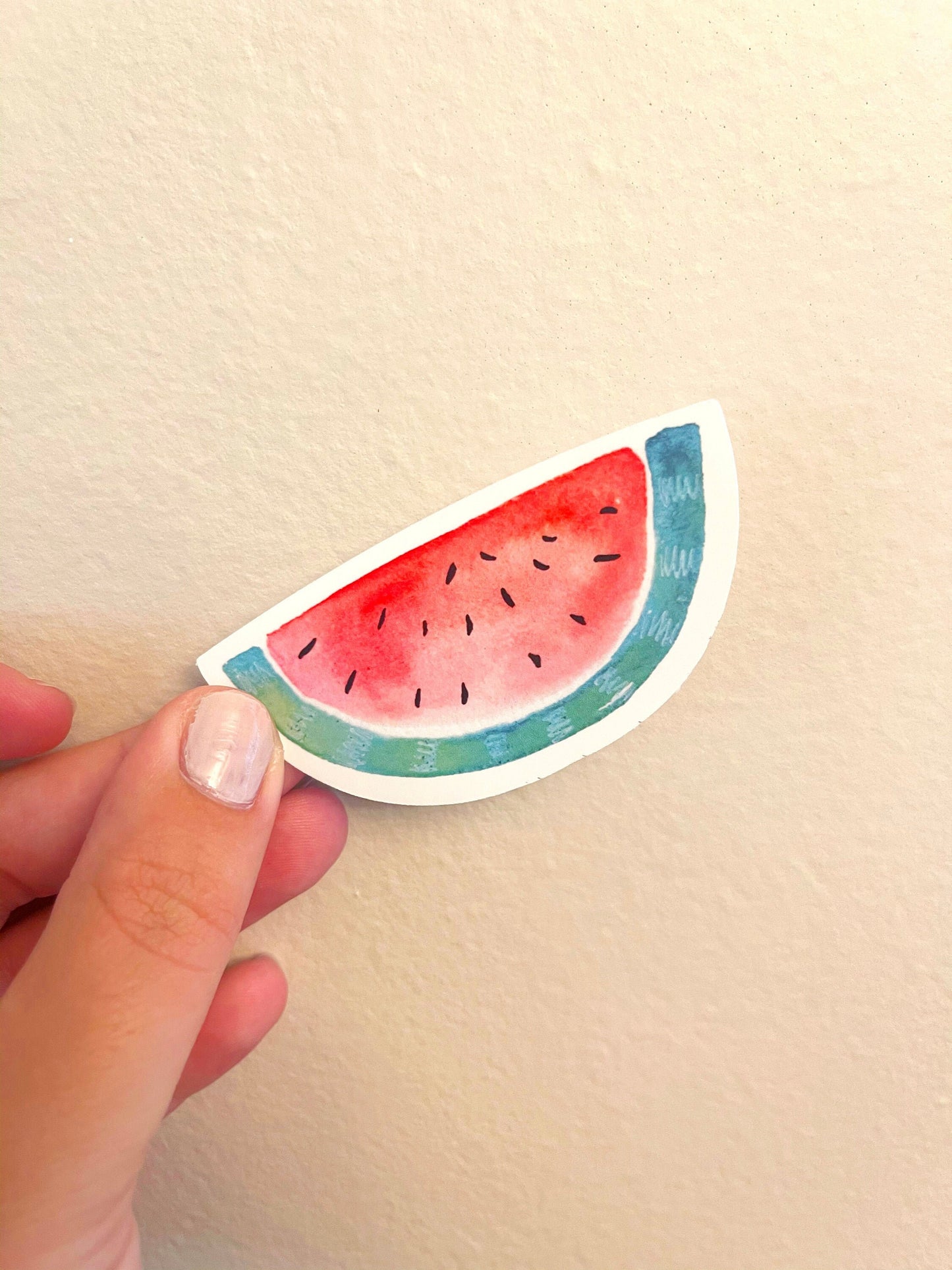 Watercolor Watermelon Sticker, Gift