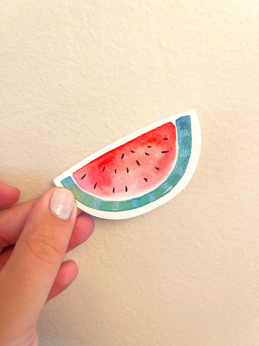 Watercolor Watermelon Sticker, Gift