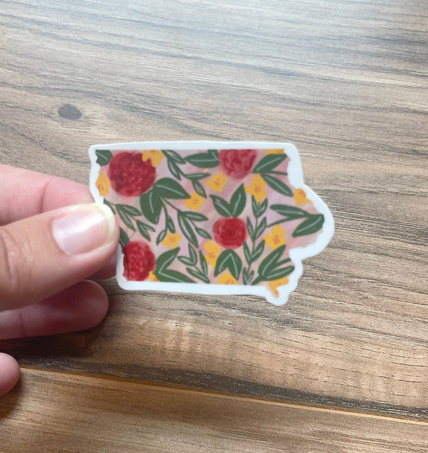 Flower Iowa Sticker