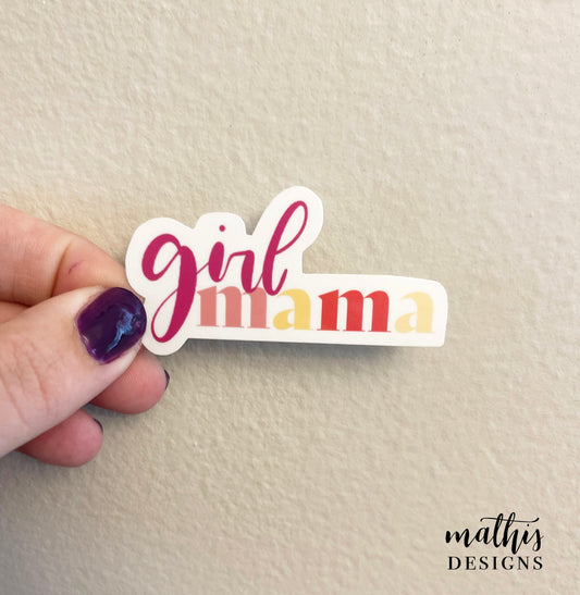 Girl Mama Sticker, Girl Mom Decal, Gift