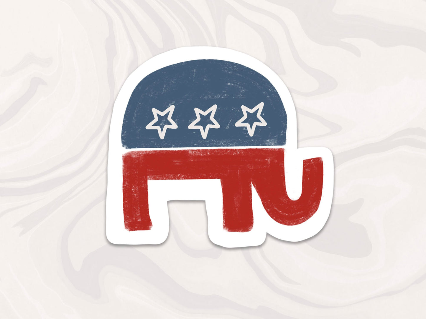 Republican Elephant Sticker, American Sticker, America Accessories and Gifts, Gift