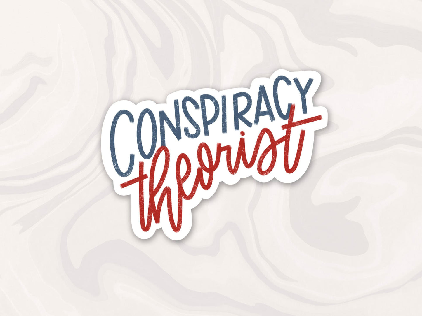 Conspiracy Theorist Sticker, Political Sticker, Political Decal, Gift